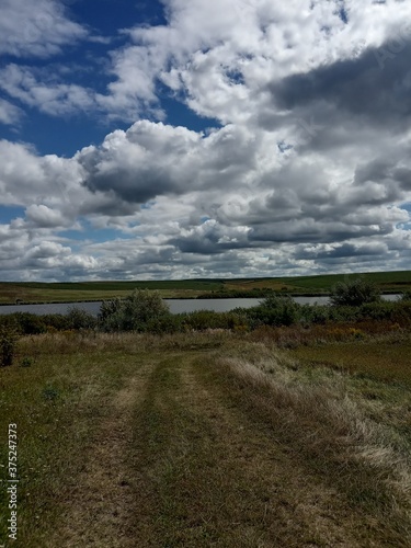 landscape with clouds