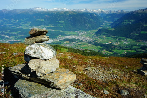 Pile of stones over Plan de Corones, Sudtirol, Trentino Alto Adige, Dolomites, Italy © Alessio Russo