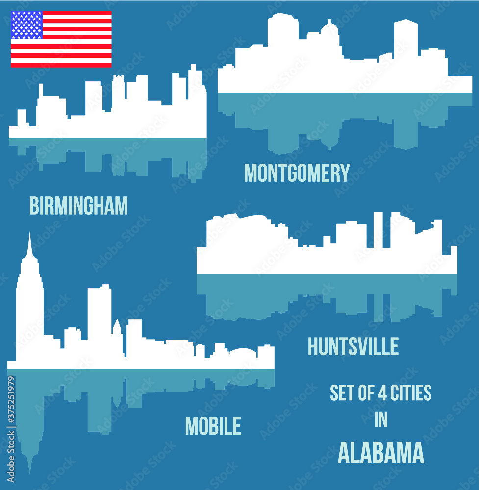 Set of 4 City in Alabama ( Montgomery, Mobile, Huntsville, Birmingham) Set of 4 City in Alabama ( Montgomery, Mobile, Huntsville, Birmingham)