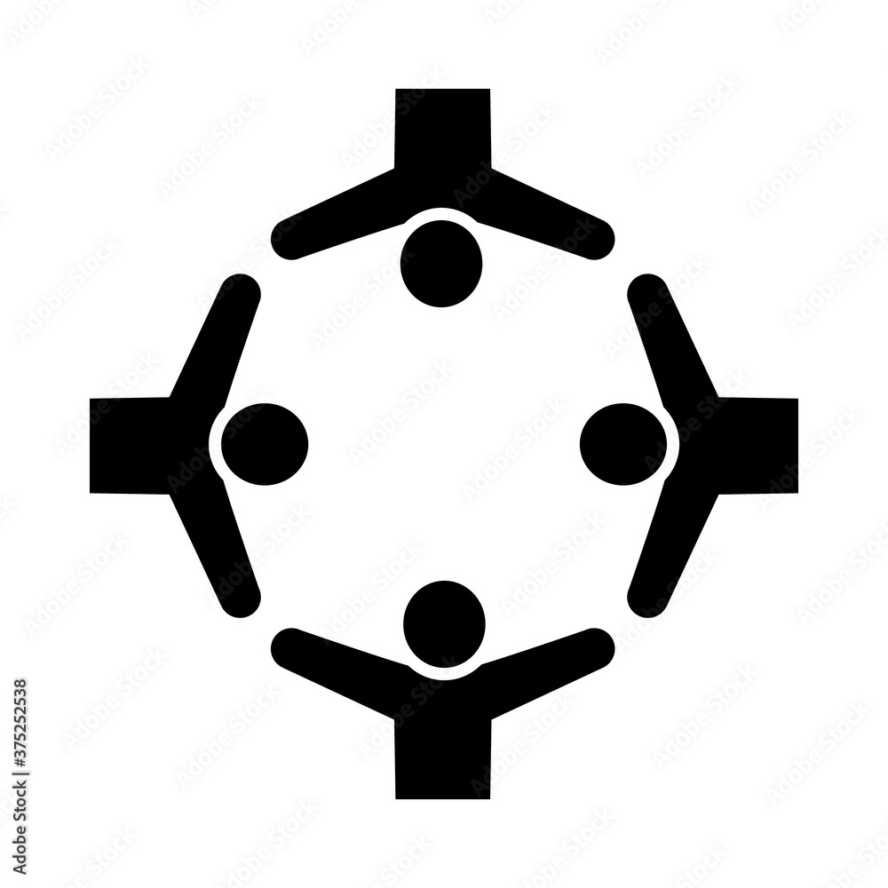 pictogram people round icon, silhouette style pictogram people round icon, silhouette style