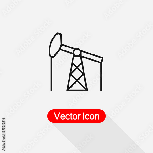 Oil Pump Icon, Oil Pump Logo Vector Illustration Eps10