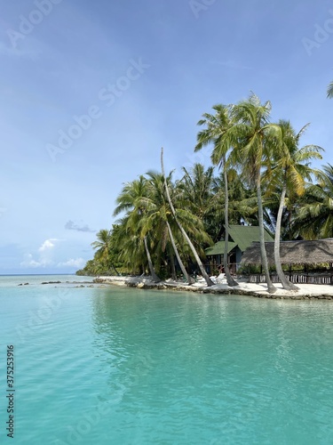 Lagon paradisiaque à Rangiroa, Polynésie française