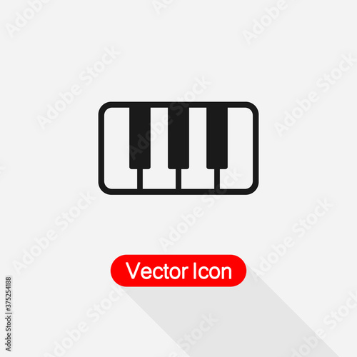 Piano Icon Vector Illustration Eps10