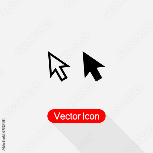 Pointer Icon, Cursor Icon vector illustration Eps10