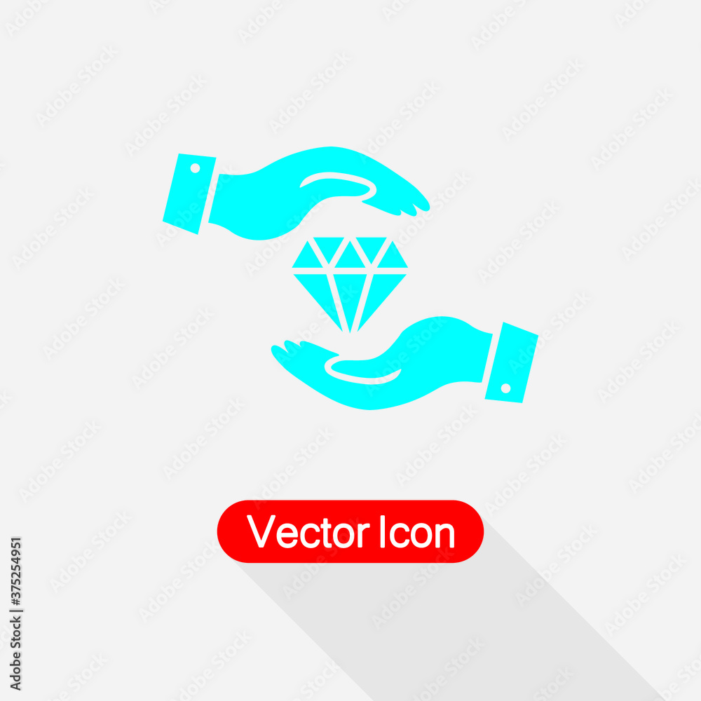 Protect Diamond Icon Vector Illustration Eps10