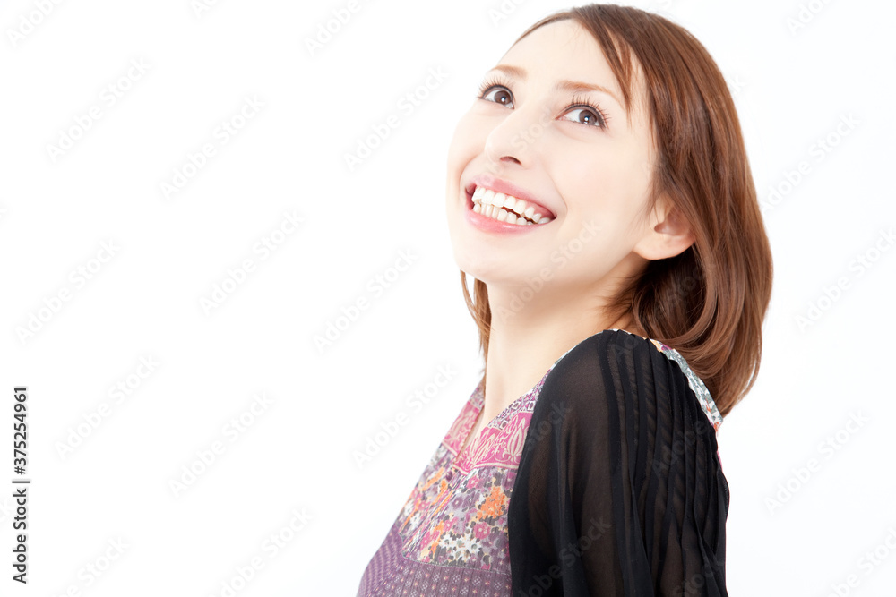 笑顔の女性 笑顔の女性