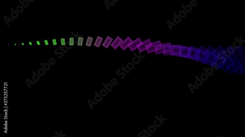 abstract background with colorful lights - small rectangle  rotation
