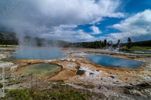 Black Opal Spring in the Biscuit Basin, Yellowstone Park