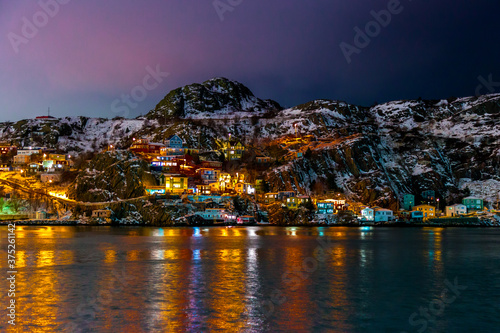 Night view of the Battery, St. John's photo