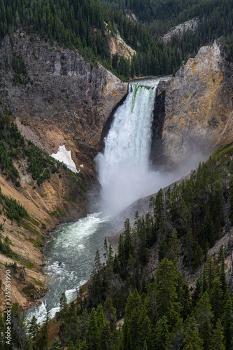 The Lower Falls at the Grand Canyon, Yellowstone Park