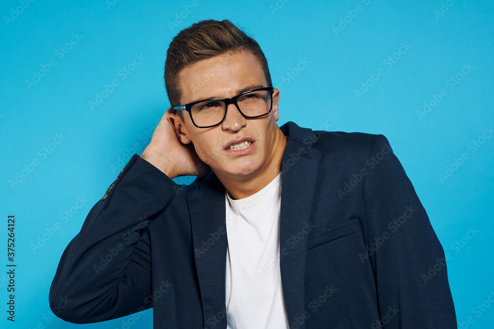 business man with documents in hands and business work lifestyle studio