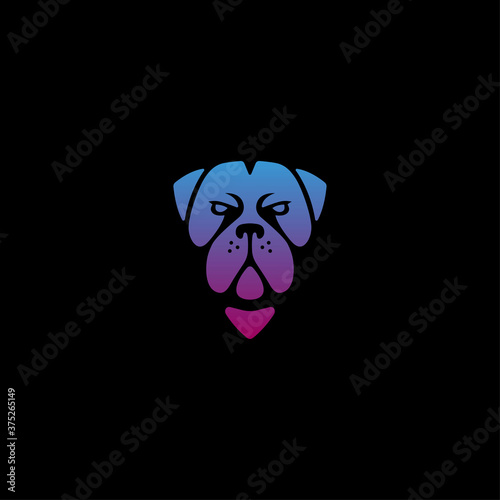 Creative shaped bulldog triangle with variant color