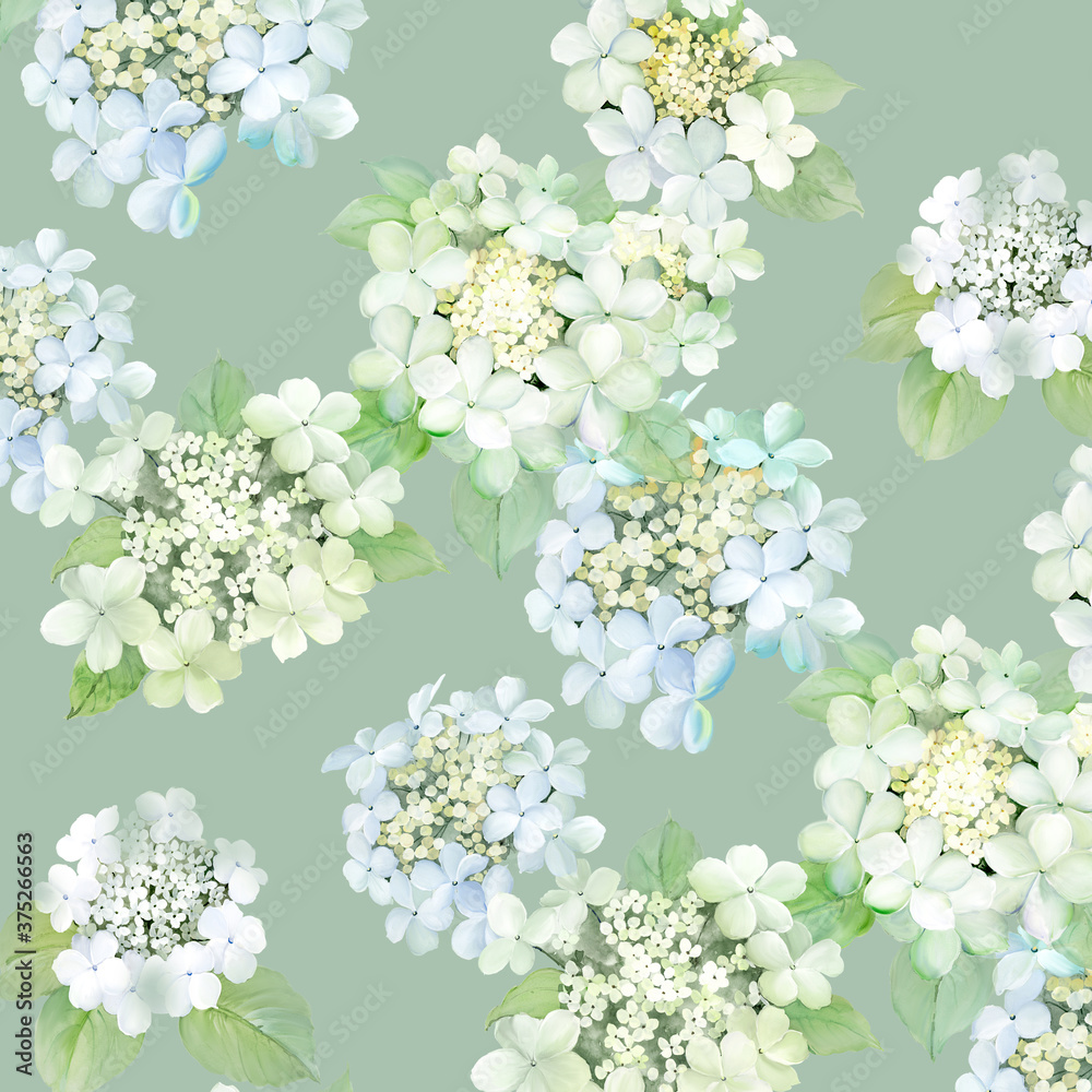 Fototapeta premium Watercolor flower illustration, design material