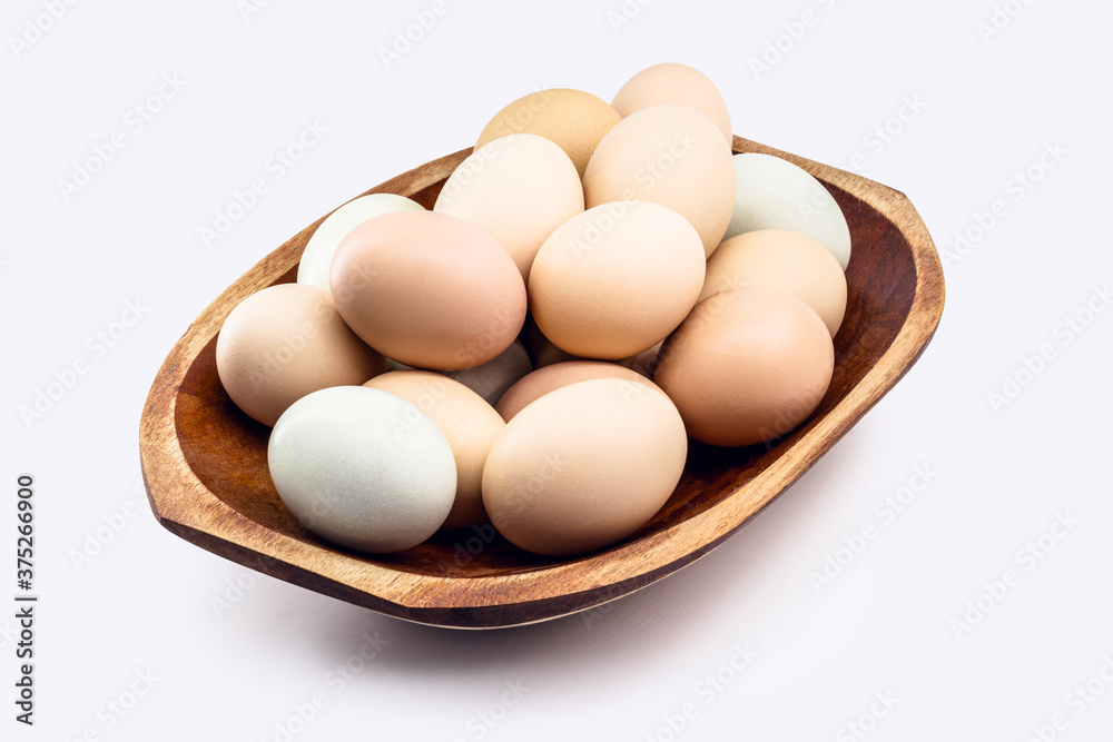 typical caipira egg from brazil on isolated white background in straw basket typical caipira egg from brazil on isolated white background in straw basket