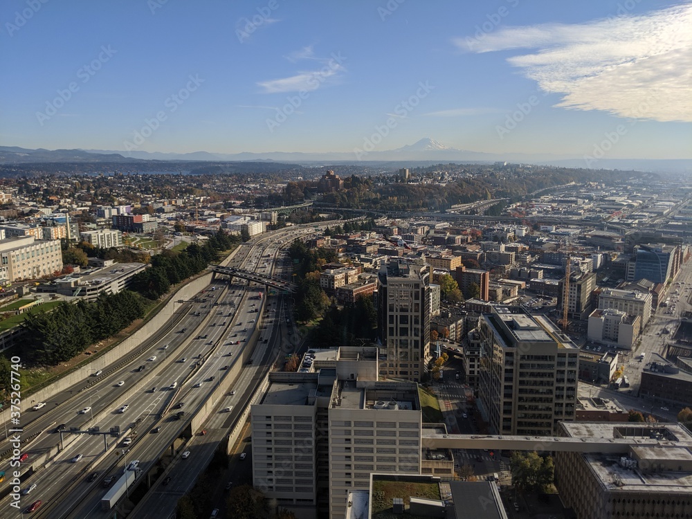 Fototapeta premium City skyline of I-5