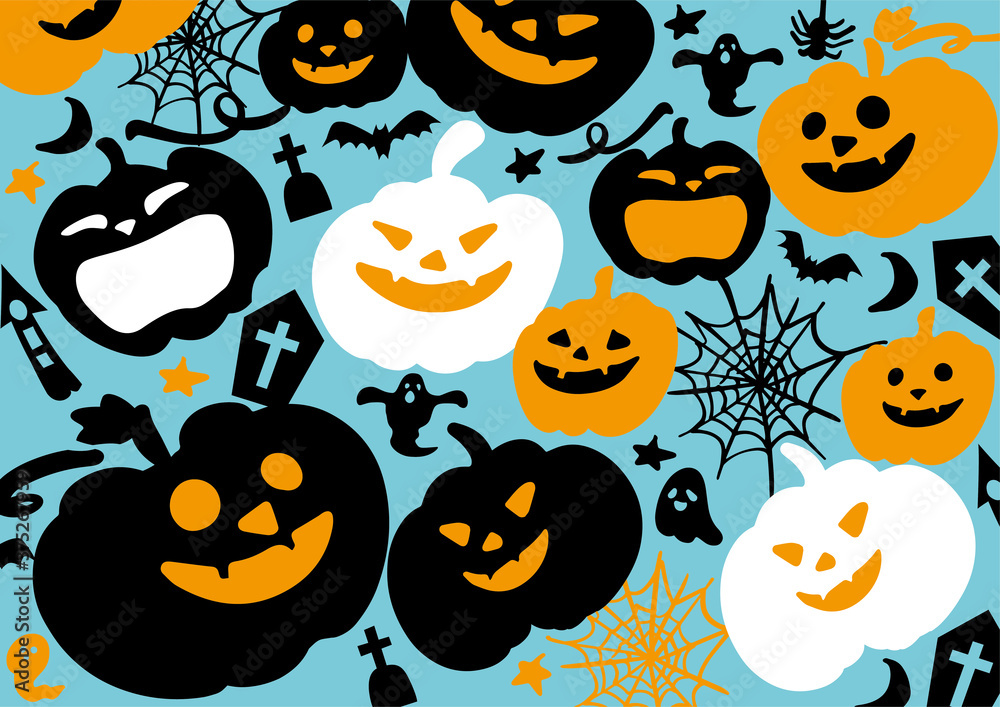 ハロウィンの背景イラスト ハロウィンの背景イラスト