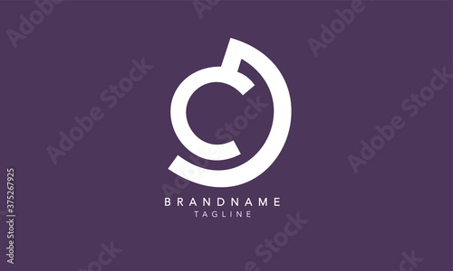 Alphabet letters Initials Monogram logo CD, DC, C and D