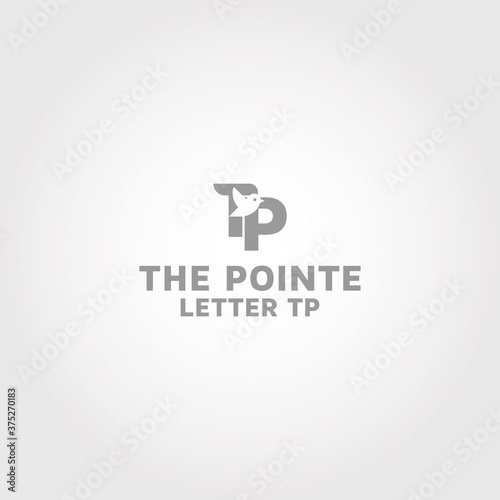 Initial TP, Letter PT with birt Logo images, Stock Photos & Vectors