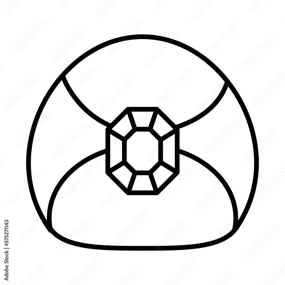 turkish turban icon, line style turkish turban icon, line style