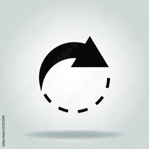 rotate right icon or logo in  glyph

