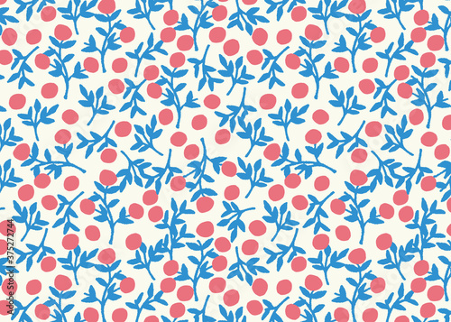 seamless pattern with flower Nordic