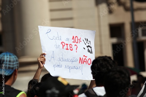 Protesto pela educação  photo