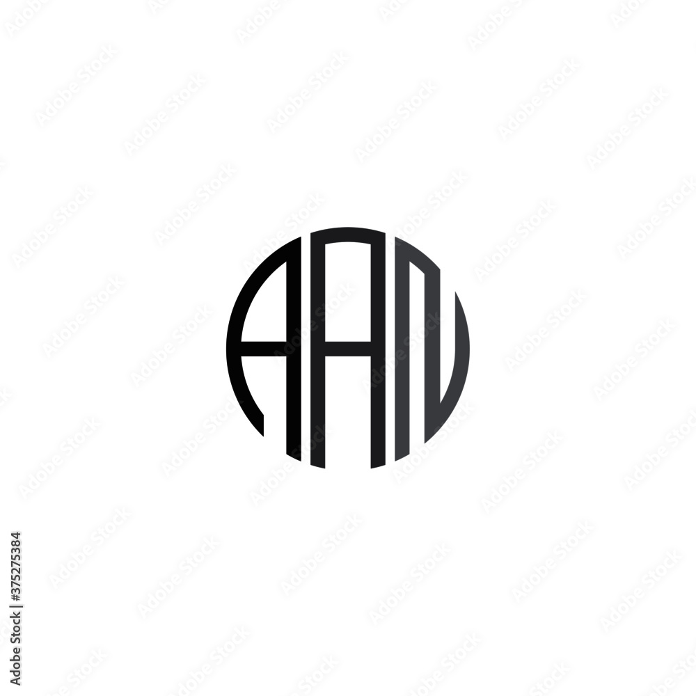 Initial design vector. letter AAN logo template Polygon Monogram Logo Initial design vector. letter AAN logo template Polygon Monogram Logo