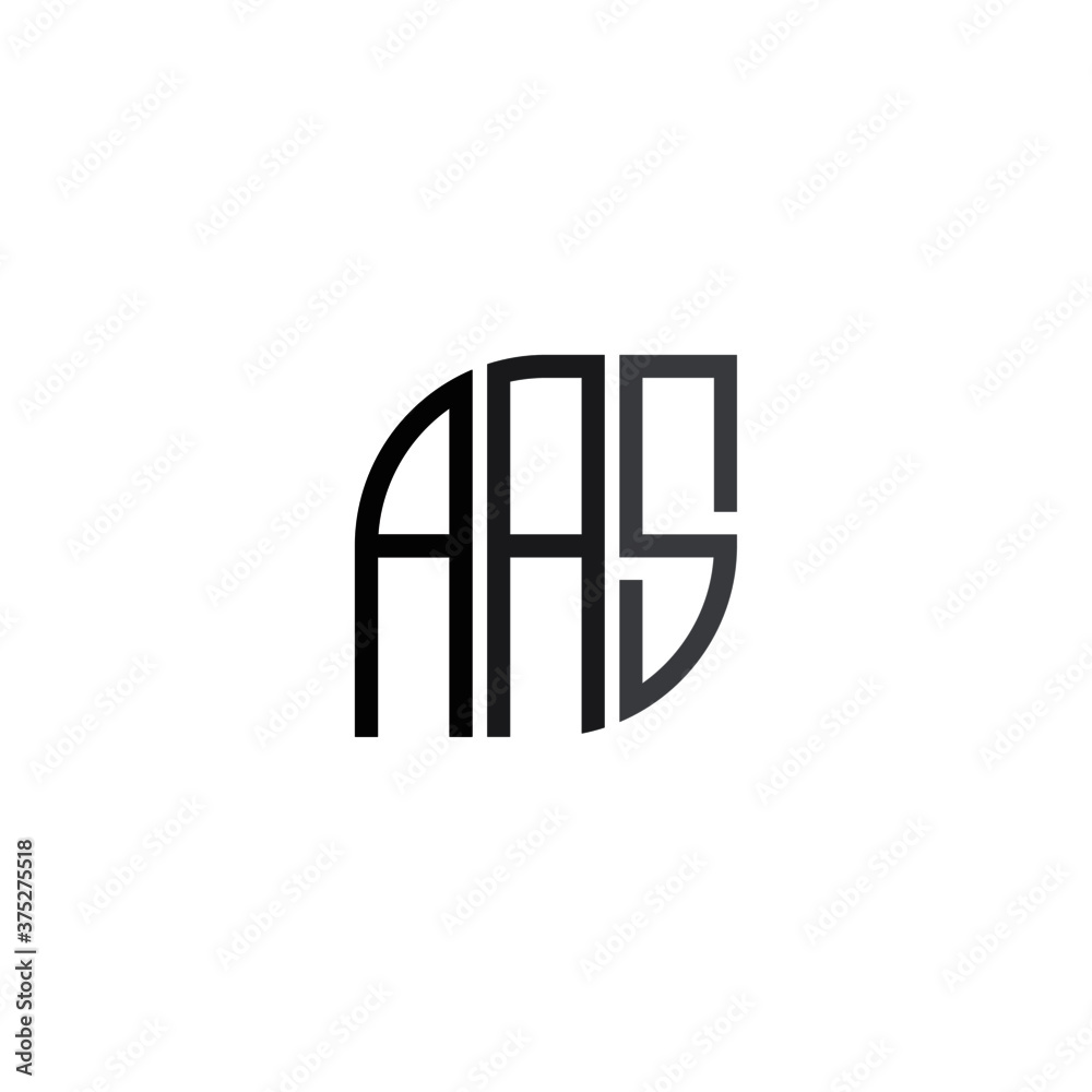 Initial design vector. letter AAS logo template Polygon Monogram Logo Initial design vector. letter AAS logo template Polygon Monogram Logo