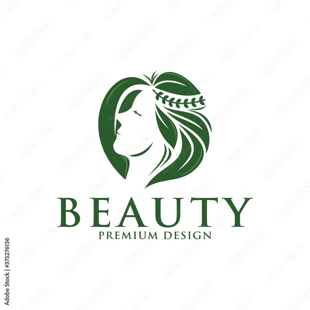 Beauty women logo icon vector template. Premium design beauty logo.