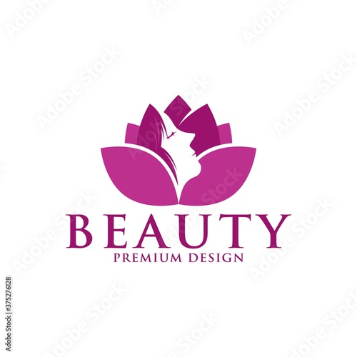 Fototapeta Naklejka Na Ścianę i Meble -  Beauty women logo icon vector template. Premium design beauty logo.