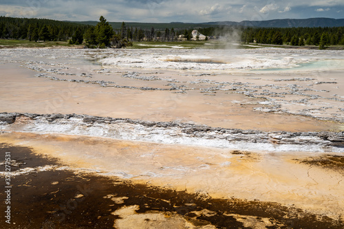 Great Fountain Geyser, along Firehole Lake Drive in Yellowstone National Park