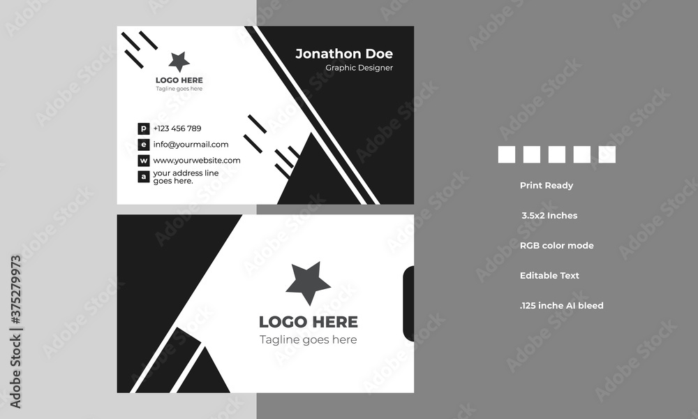 Fototapeta premium Business Card Design - vector