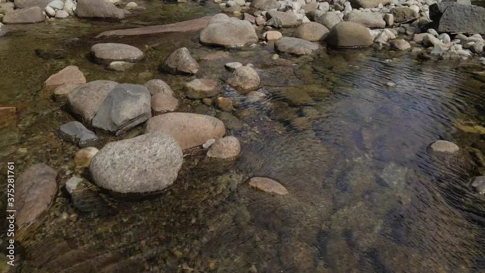 Low-flying Aerial Over Rocky Stream, Upstate New York, U.S.A. Low-flying Aerial Over Rocky Stream, Upstate New York, U.S.A.