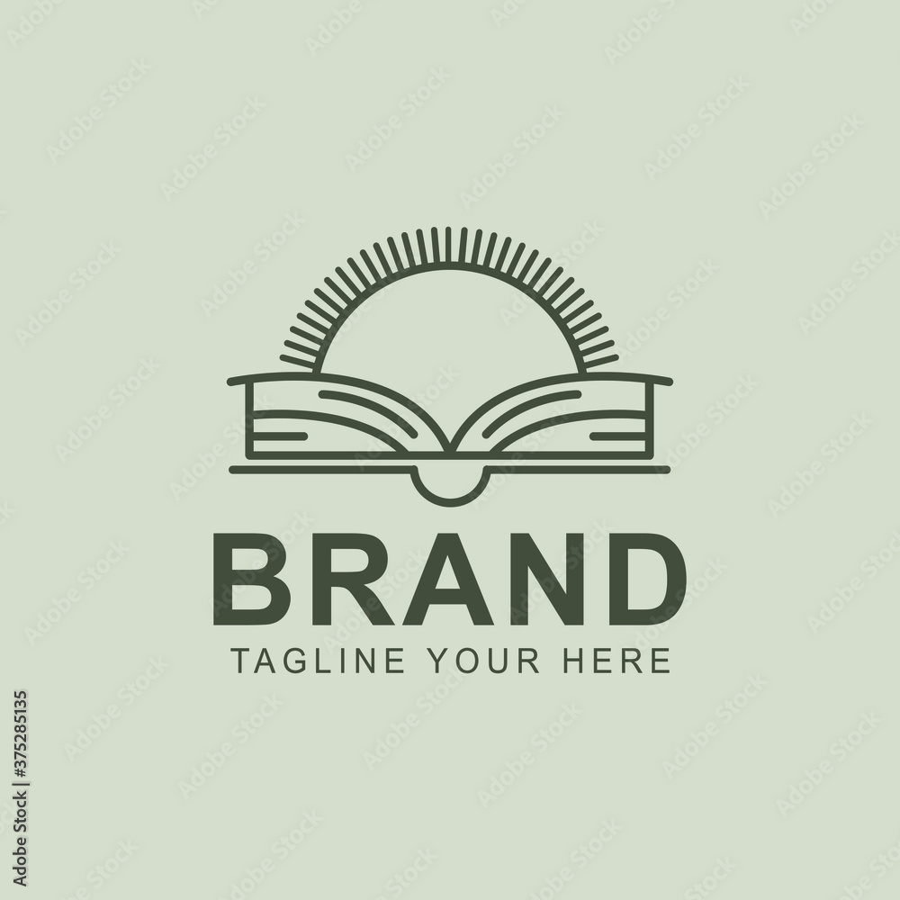glasses and book vector logo. library logo. bookstore logo. glasses and book vector logo. library logo. bookstore logo.