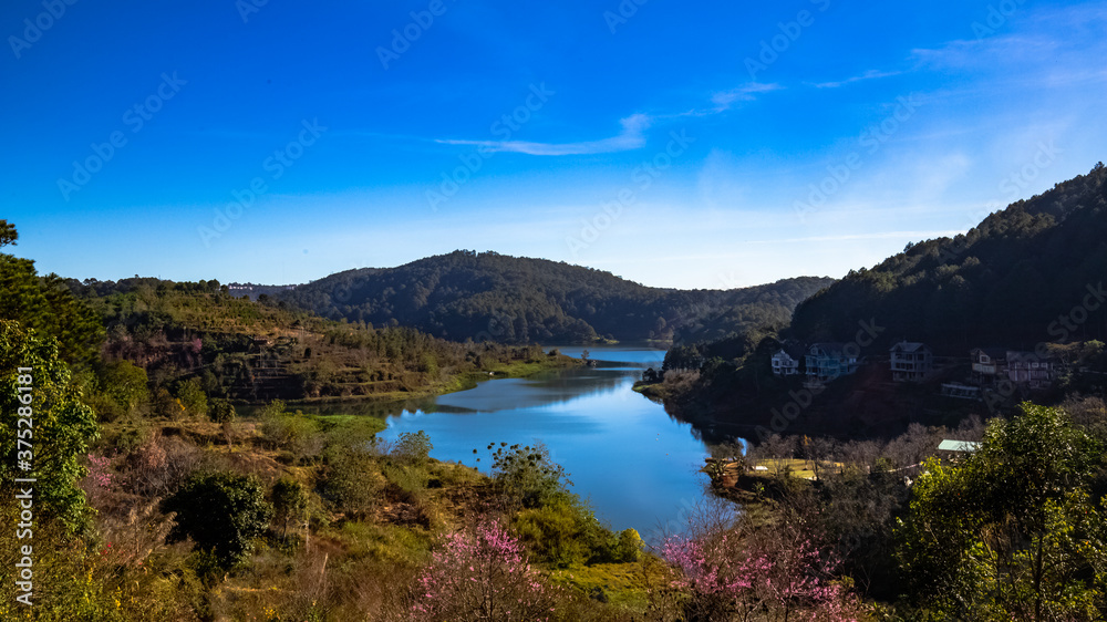 lake in the mountains