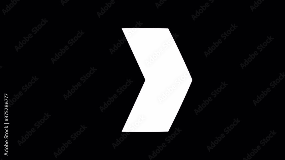 An abstract symbol slide black and white background style. Motion graphic footage.