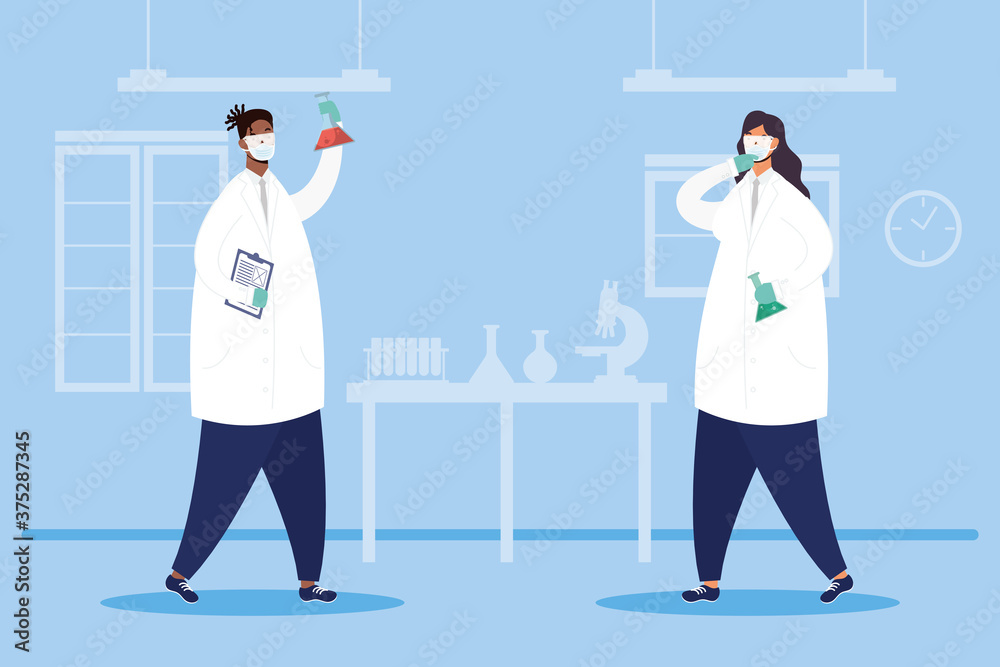 vaccine research with interracial couple doctors characters vaccine research with interracial couple doctors characters