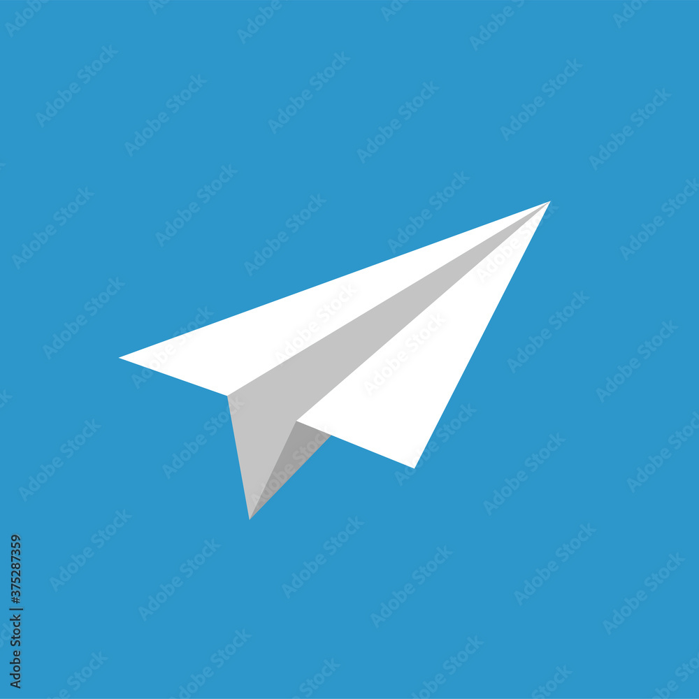 Paper air plane icon vector design Paper air plane icon vector design