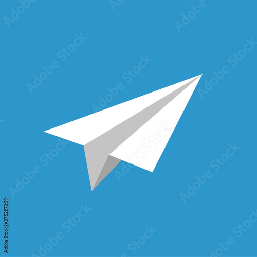 Paper air plane icon vector design