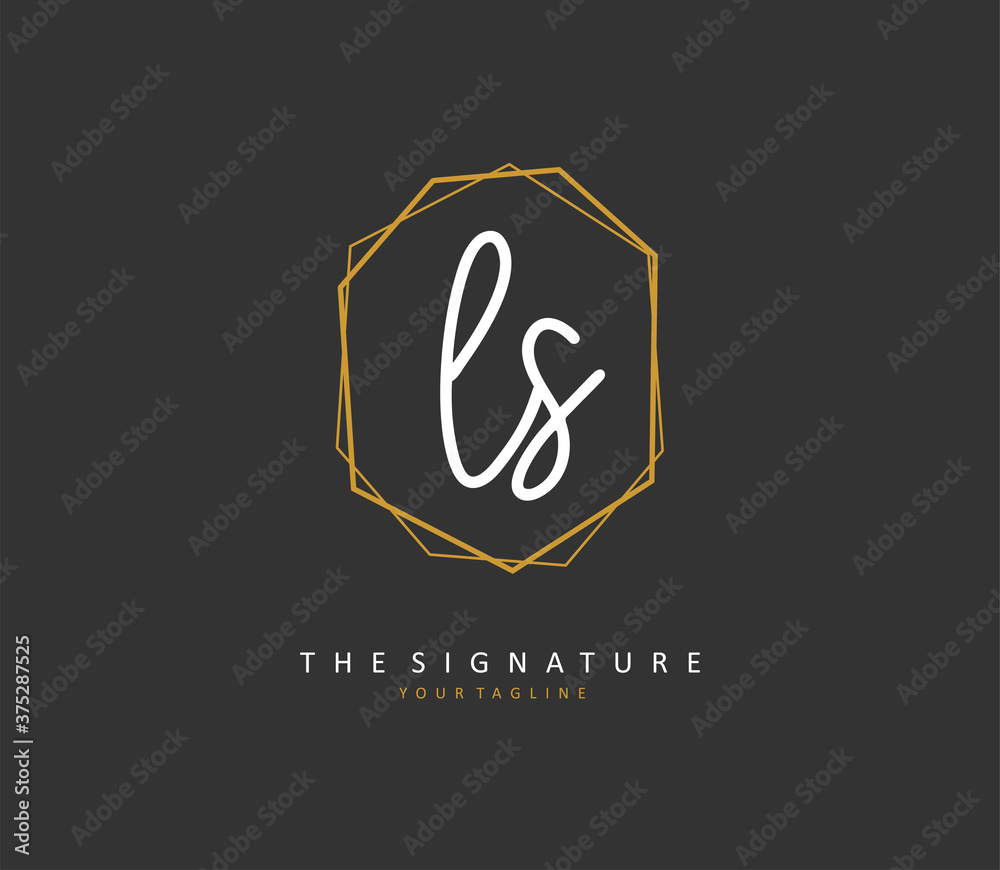L S LS Initial letter handwriting and signature logo. A concept handwriting initial logo with template element. L S LS Initial letter handwriting and signature logo. A concept handwriting initial logo with template element.