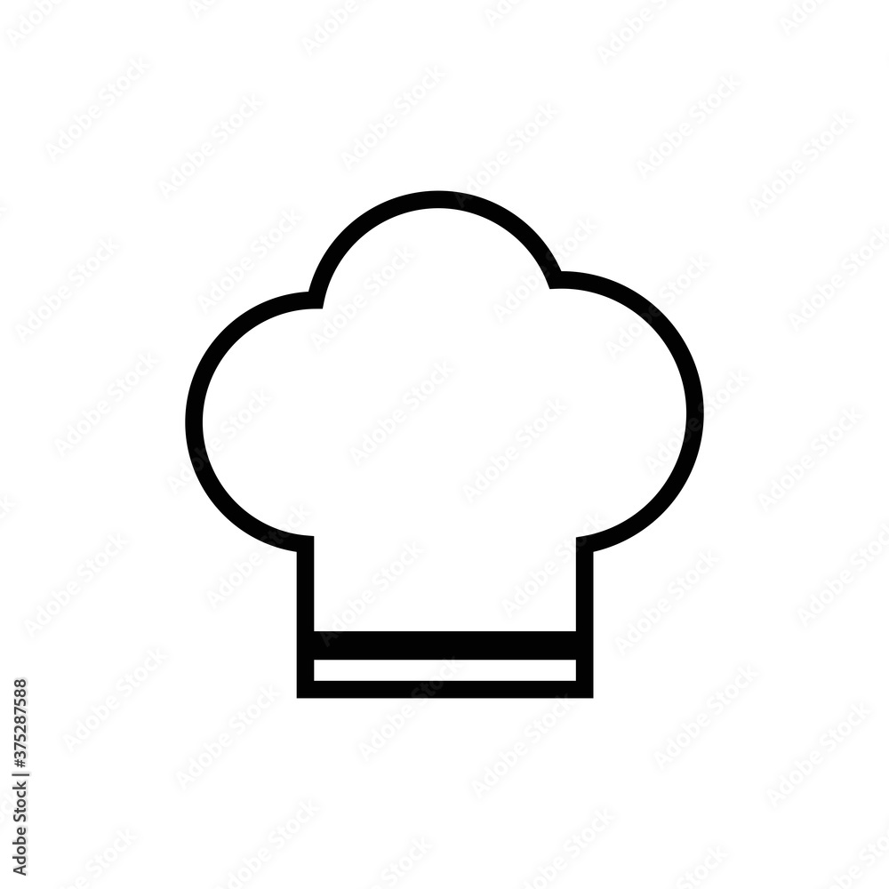 Chef hat vector icon. Cooking hat illustration vector icon. Kitchen logo. Culinary chef icon. Design web icon. Chef hat vector icon. Cooking hat illustration vector icon. Kitchen logo. Culinary chef icon. Design web icon.