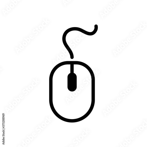 Computer Mouse Icon Symbol. PC Mouse icon vector isolated illustration. Icon computer mouse web. Modern computer mouse, flat icon design.