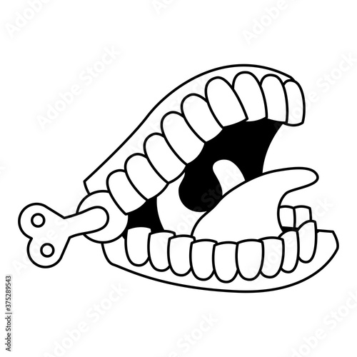 funny mouth fools day accessory line style icon