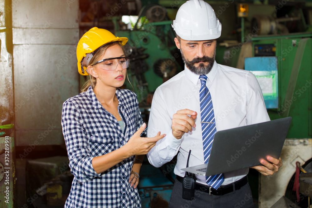 Engineer or technician is working in the factory. Engineer or technician is working in the factory.
