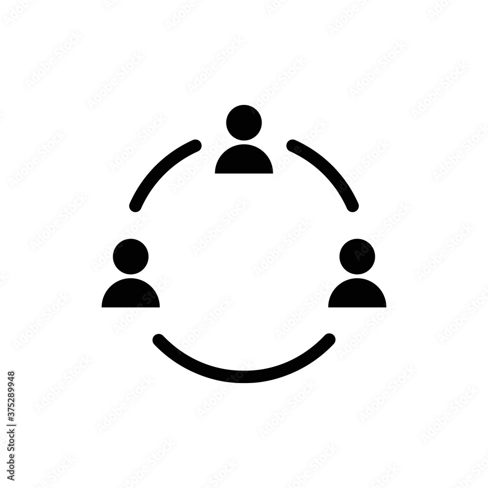Social network icon, people network illustration Social network icon, people network illustration