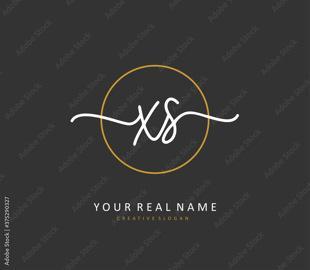 X S XS Initial letter handwriting and signature logo. A concept handwriting initial logo with template element. X S XS Initial letter handwriting and signature logo. A concept handwriting initial logo with template element.