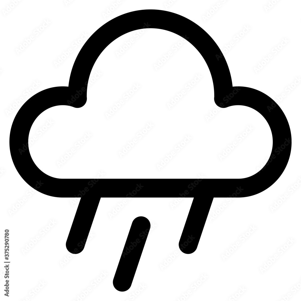 Weather line style icon. simple weather illustration Weather line style icon. simple weather illustration