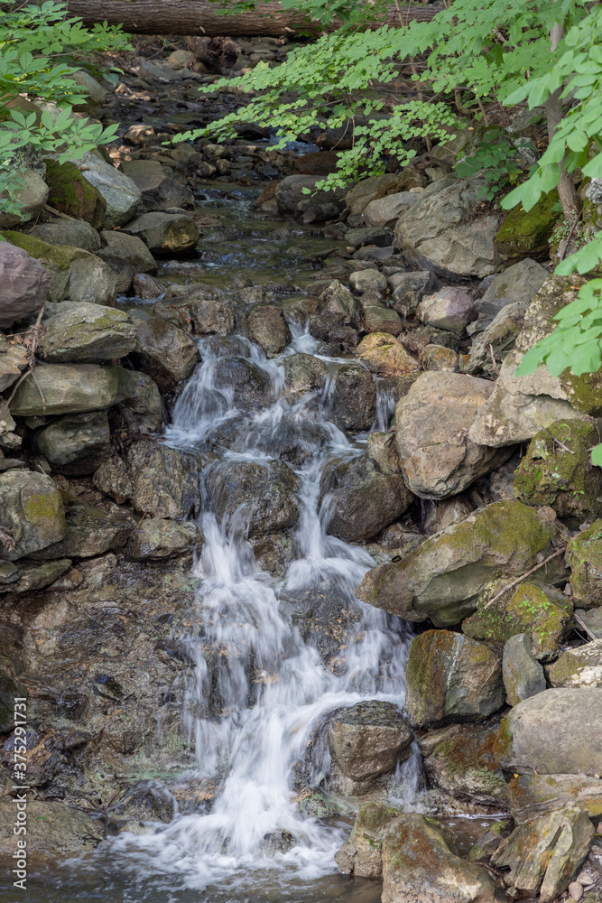 Small waterfall on stream Small waterfall on stream
