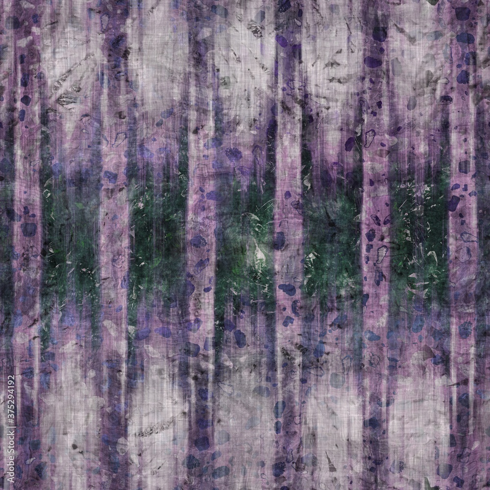 Fototapeta premium Dark moody purple and green seamless textural repeat pattern. Highly intricate and deeply detailed background swatch. Luxurious rich fashion textile feel.