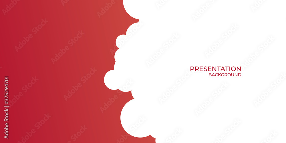 Red white cloud sky abstract presentation background